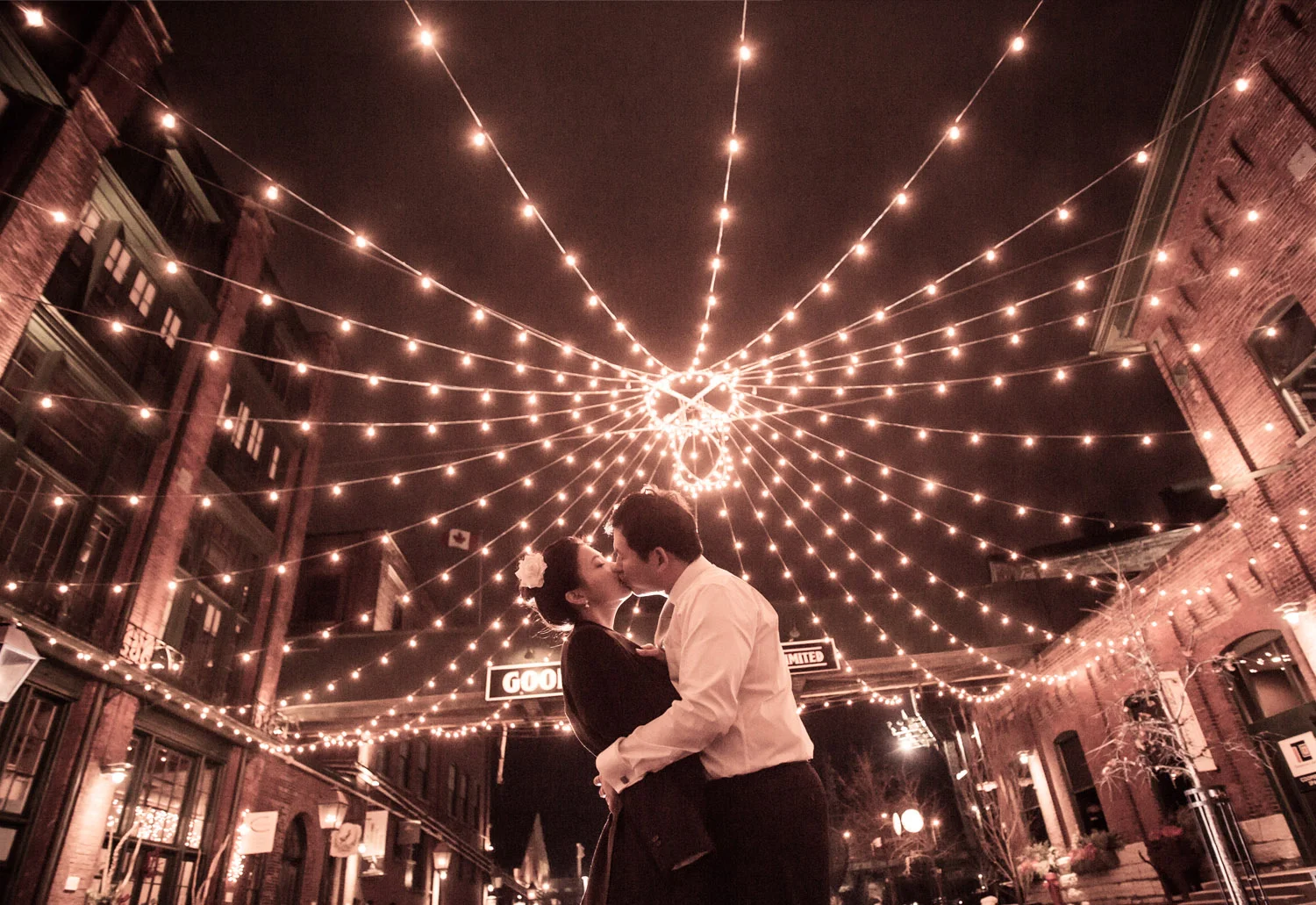  CONGRATULATIONS James & Hyuna  A dreary cold winter day turned into an eclectic, engaging series of images that will be hard to top.  January in Toronto's historic Distillery District was the photographic backdrop and playground for me, James, Hyuna and their closest friends. The  cloudy day turned to cold night, but at no point could the wet and wonderful Canadian weather dampen our spirits.  James and Hyuna you are wonderful couple and I had a blast taking your picture.  A couple who truly loves each other create the best photographs, their genuine love shines through the image.  It's more captivating and true than any artistic merit or photographic skill.  Thank you both for choosing me as your photographer it was wonderful to be a witness.  -J.B. 